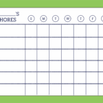 10 Best Printable Weekly Chore Chart Printablee