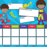 10 Best Super Hero Free Printable Chore Chart Printablee