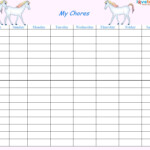 13 Free Sample Weekly Chore List Templates Printable Samples