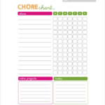 13 Sample Weekly Chore Chart Templates Free Sample Example Format