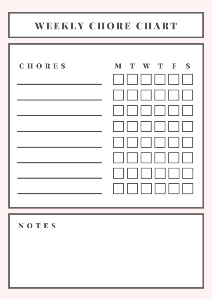 15 Best Chore Charts For Kids FREE Printable Templates Milwaukee 