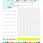 15 Free Chore Chart Printables For Kids The Incremental Mama