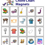 20 Printed Magnets For Kids Chore Chart Chores Kids Schedule