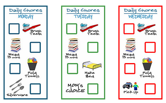 5 Free Printable Chore Charts For Kids Money Saving Mom 