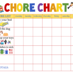 5 Year Old Reward Chore Chart Free Educative Printable Preschool