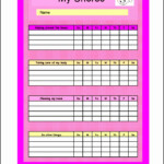 8 Chore Chart Templates SampleTemplatess SampleTemplatess