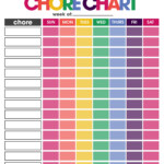 9 Best Printable Household Chore Charts Printablee
