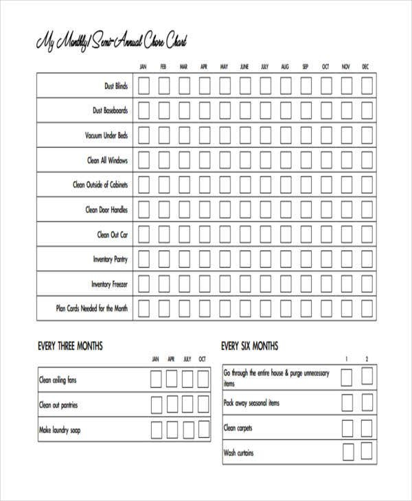 9 Chore Chart Templates In PDF Free Premium Templates