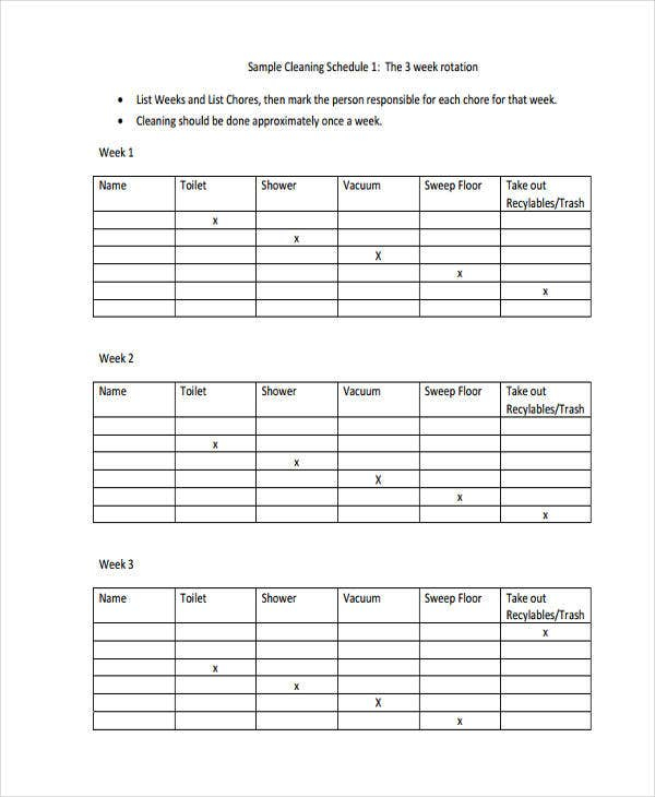 9 Chore Chart Templates In PDF Free Premium Templates