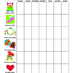 9 Weekly Chore Chart Template Free Graphic Design Templates