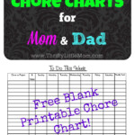 Adult Chore Charts For Husbands Wives Thrifty Little Mom