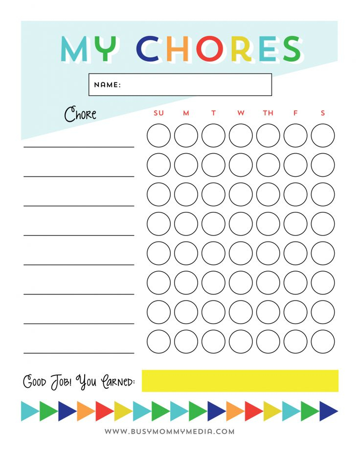 Best 25 Printable Chore Chart Ideas On Pinterest Chore Charts