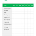 Boutique Chore Chart Template In Microsoft Word Template