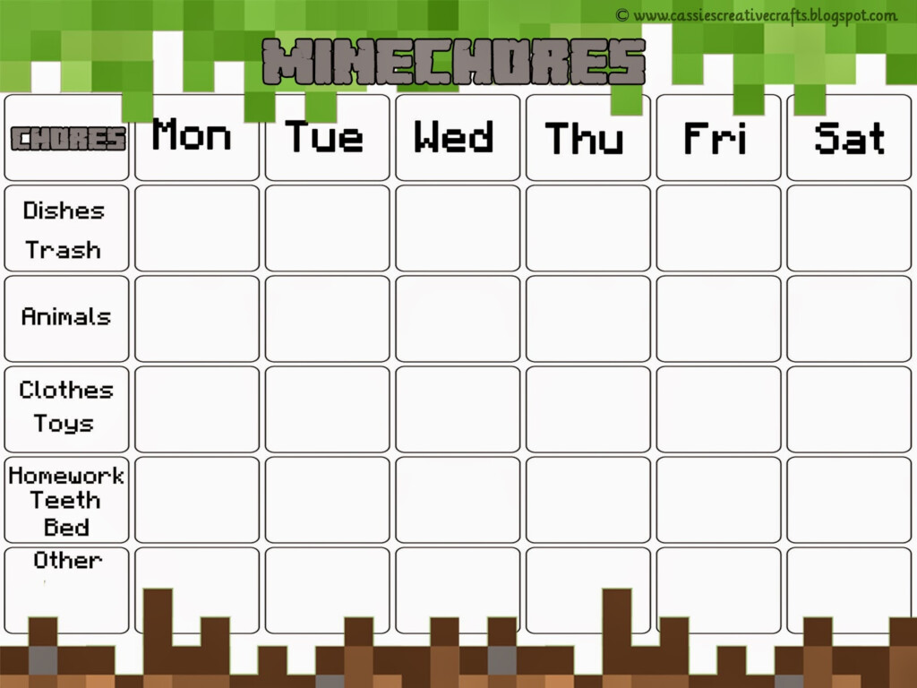 editable-minecraft-chore-chart-for-kids-etsy