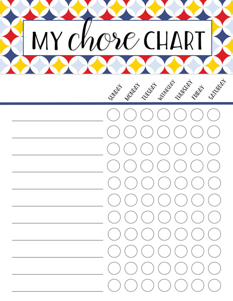 Chore Chart Boys 4 Six Clever Sisters