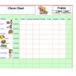 Chore Chart Template In Excel Templates At Allbusinesstemplates