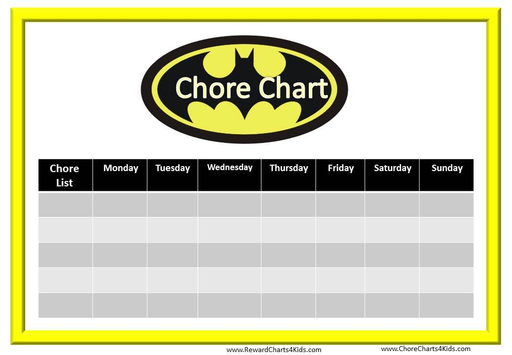 Chore Chart Template