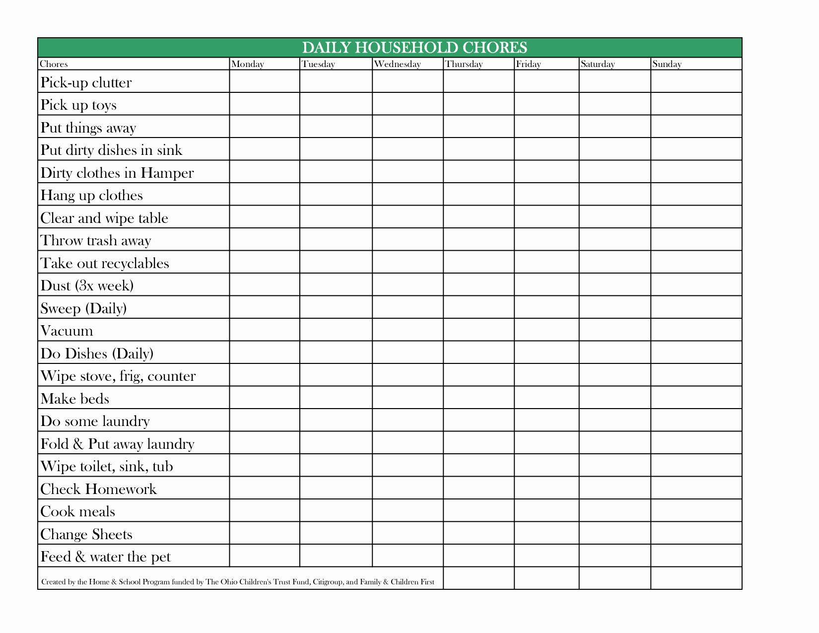 Chore Charts For Adults In 2020 Chore Chart Household Chores Chart