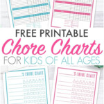 Chore Charts For Kids Of All Ages Chore Chart Kids Kids Chore Chart