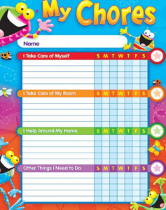 Chore Reward Chart For Kids Educative Printable - PrintableChoreCharts.net