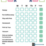 Chores For 6 To 8 Year Olds A Free Chore Chart Printable A Cookie