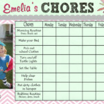 Creatively Quirky At Home Free Printable Chore Chart Also Earning