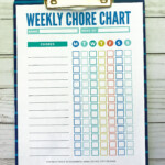 Cute Colorful Free Customizable Chore Chart Printable Chore Chart