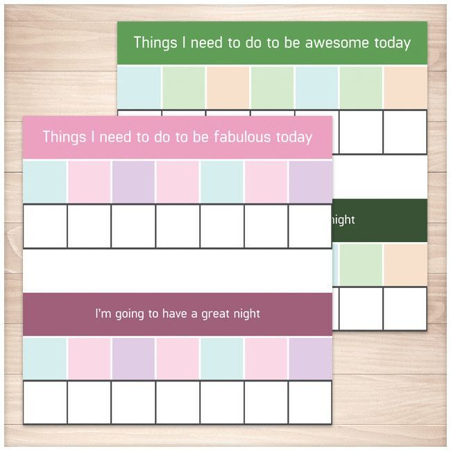 Free Printable Daytime And Nightime Chore Charts