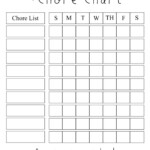 DIY Kiddie Chore Chart Kids Chore Chart Printable Chore Chart Kids