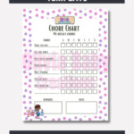 Doc McStuffins Weekly Chore Chart Printable Chore Chart To Do List