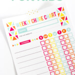 Editable Chore Chart For Kids Printable Crush