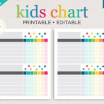 Editable Chore Chart Two Child Chore Chart Printable Etsy Chore