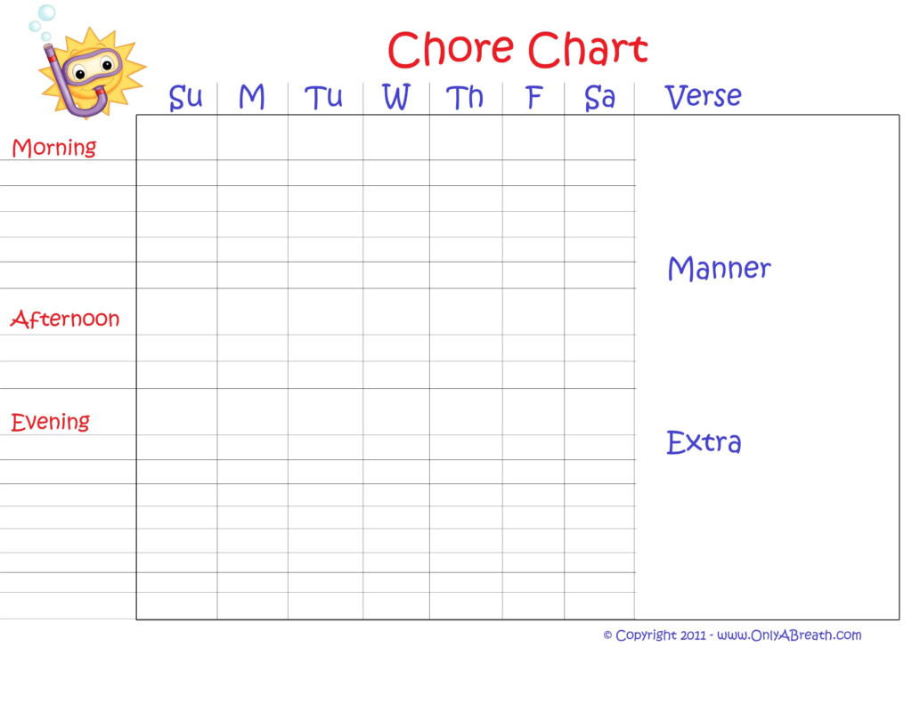 Editable Monthly Behavior Chart Example Calendar Printable