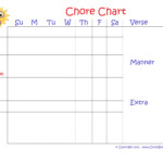 Editable Monthly Behavior Chart Example Calendar Printable