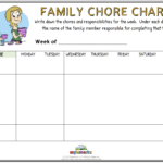 Family Chore Chart F