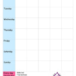 Free Blank Chore Chart Templates For Kids Families