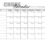 FREE Chore Chart Template 101 Different Designs