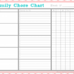 Free Editable Printable Family Chore Charts My Blog