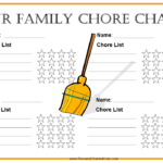 Free Family Chore Chart