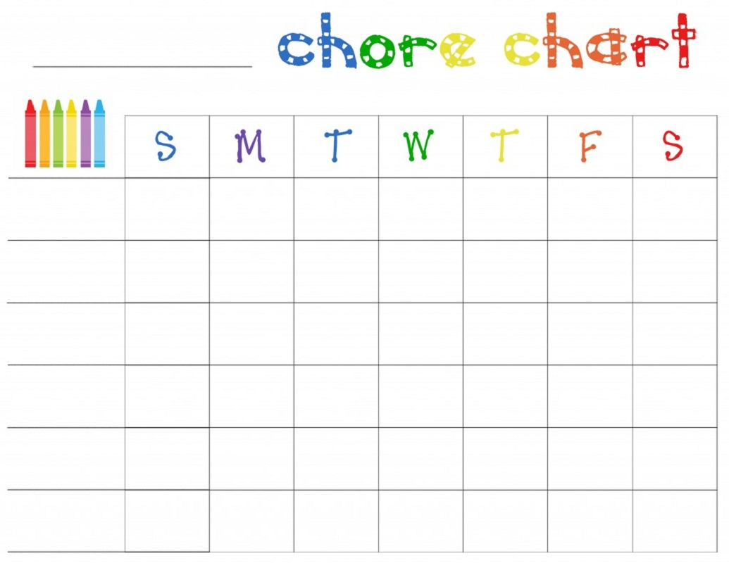 Free Printable Chore Charts For Kids Activity Shelter