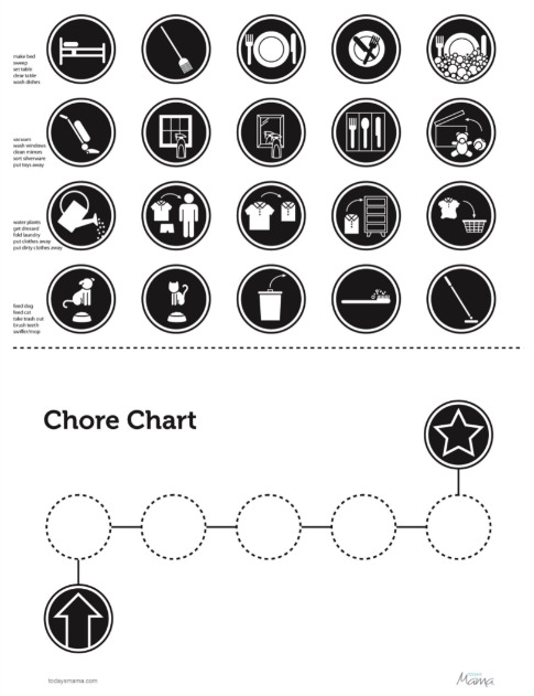 Free Printable Chore Charts For Kids Fab N Free