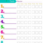 FREE Printable Chore Charts For Kids Ideas By Age