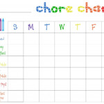 Free Printable Chore Charts For Toddlers