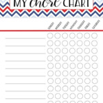 FREE Printable Chore Charts Six Clever Sisters Printable Chore