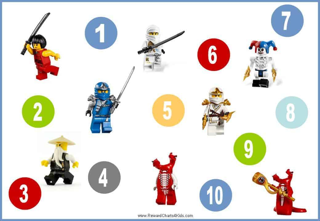 Free Printable Chore Charts With Ninjago