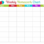 Free Printable Homework Charts