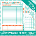 Free Printable Kids Commission Reward And Chore Chart Kids Rewards