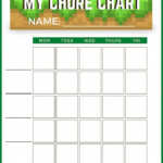 Free Printable Minecraft Themed Chore Charts Jinxy Kids