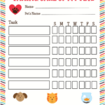 Free Printable Pet Responsibility Chart For Kids American