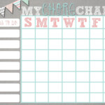 Free Printable Teenage Chore Chart Free Printable